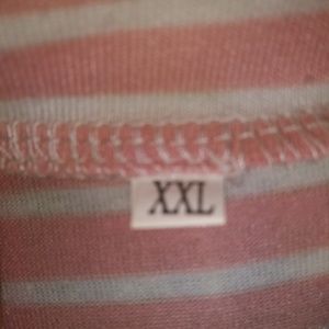 Pink striped t-shirt